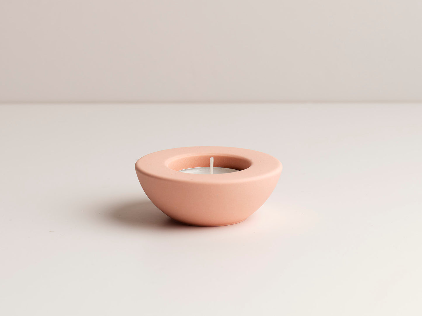 Circle Tea light Set of 3 - Pink Stone