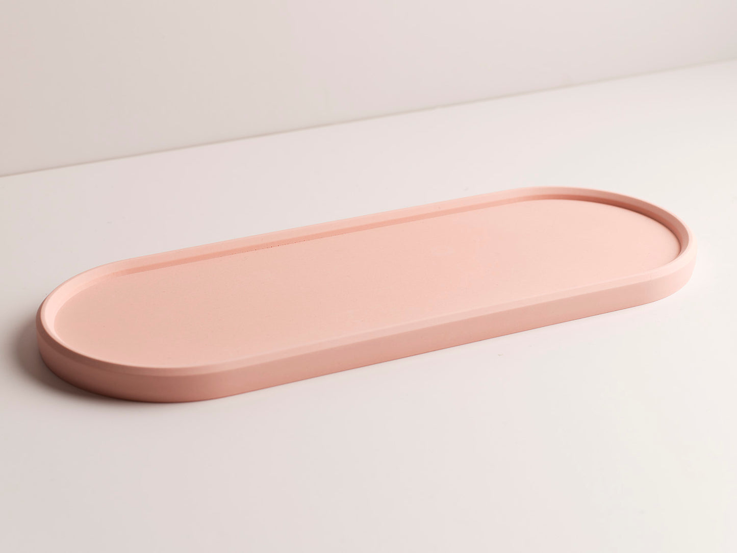 Large Oval Tray - Pink Stone