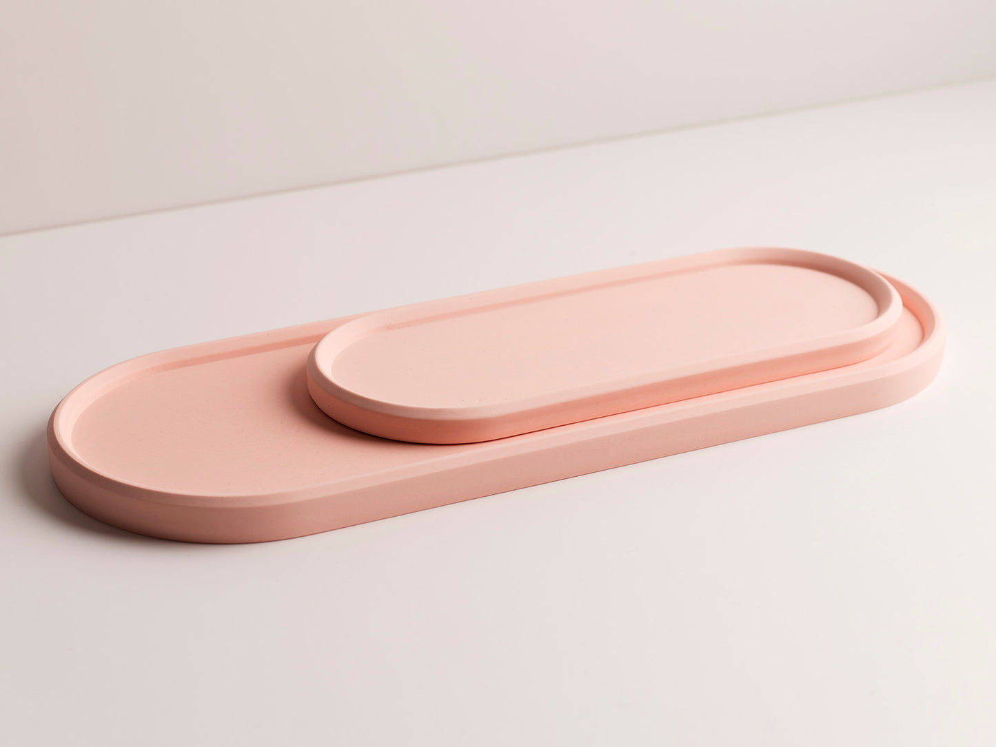 Large Oval Tray - Pink Stone