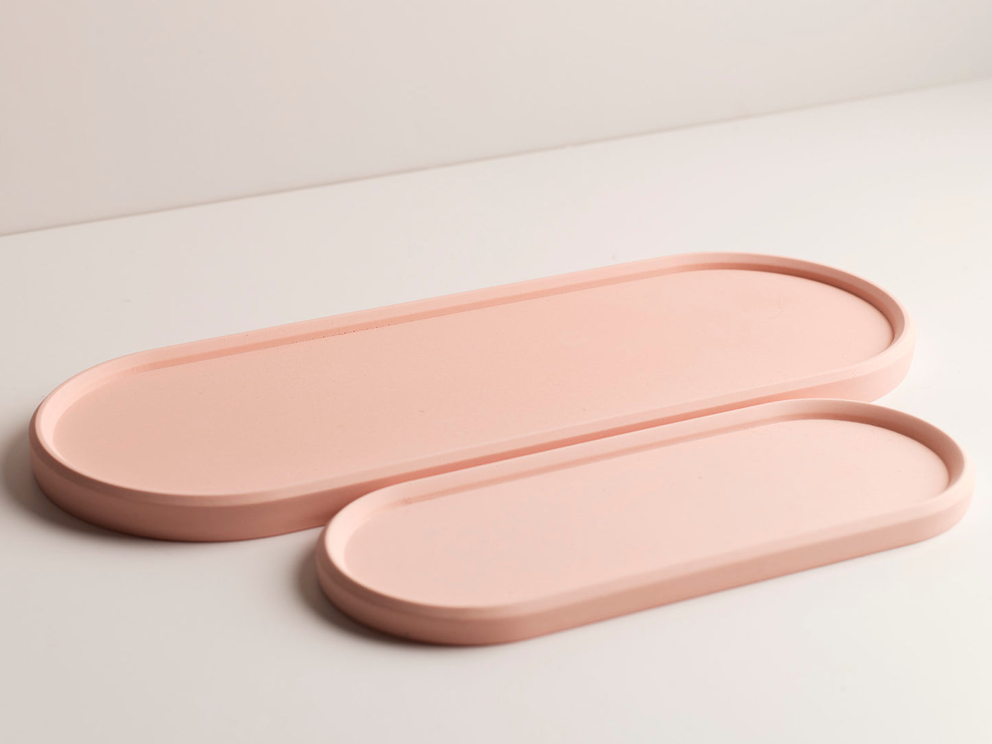 Large Oval Tray - Pink Stone