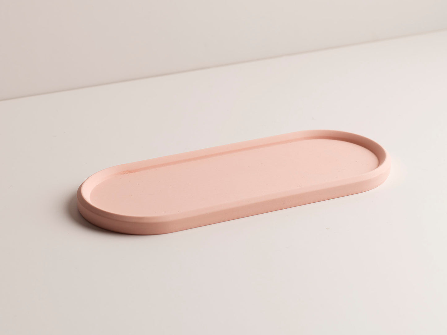 Oval Tray - Pink Stone