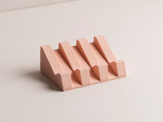 Pisa Soap Dish - Pink Stone