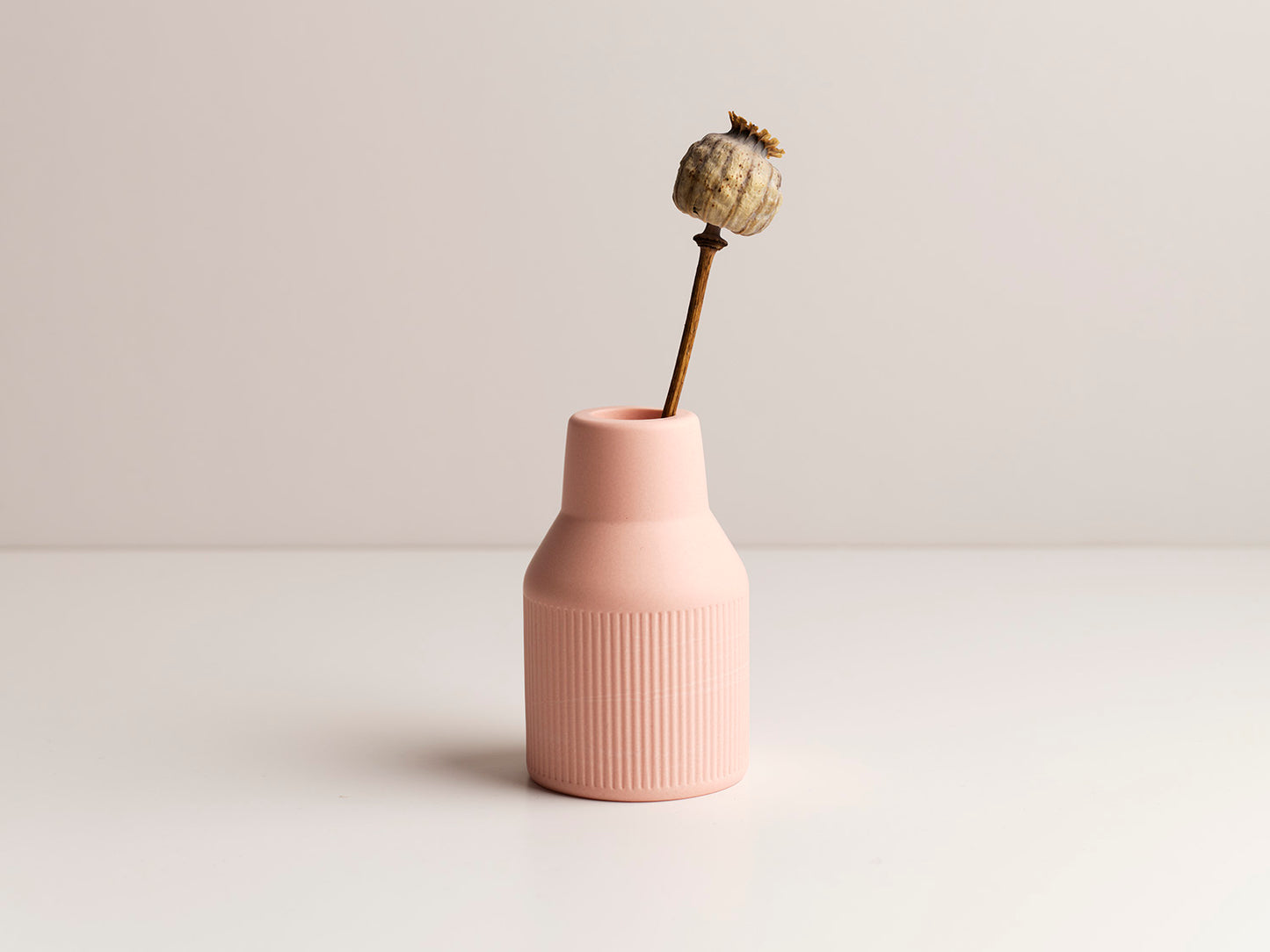 Textured Vase - Pink Stone